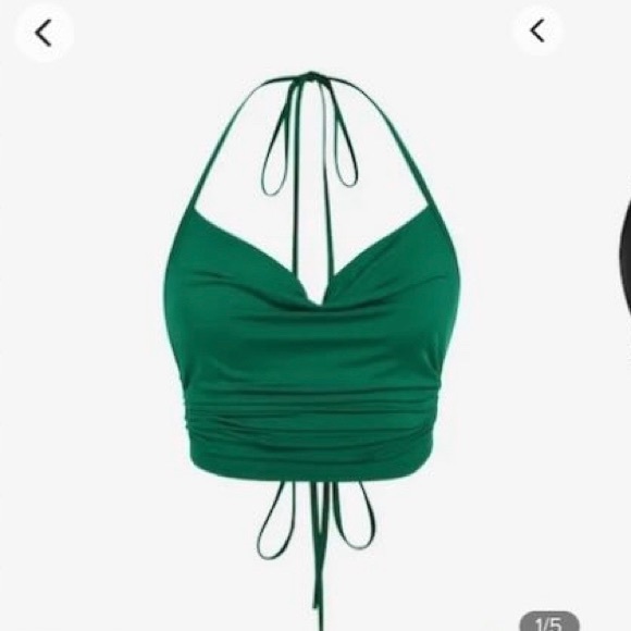 ZAFUL ribbed backless halter top - Picture 3 of 5